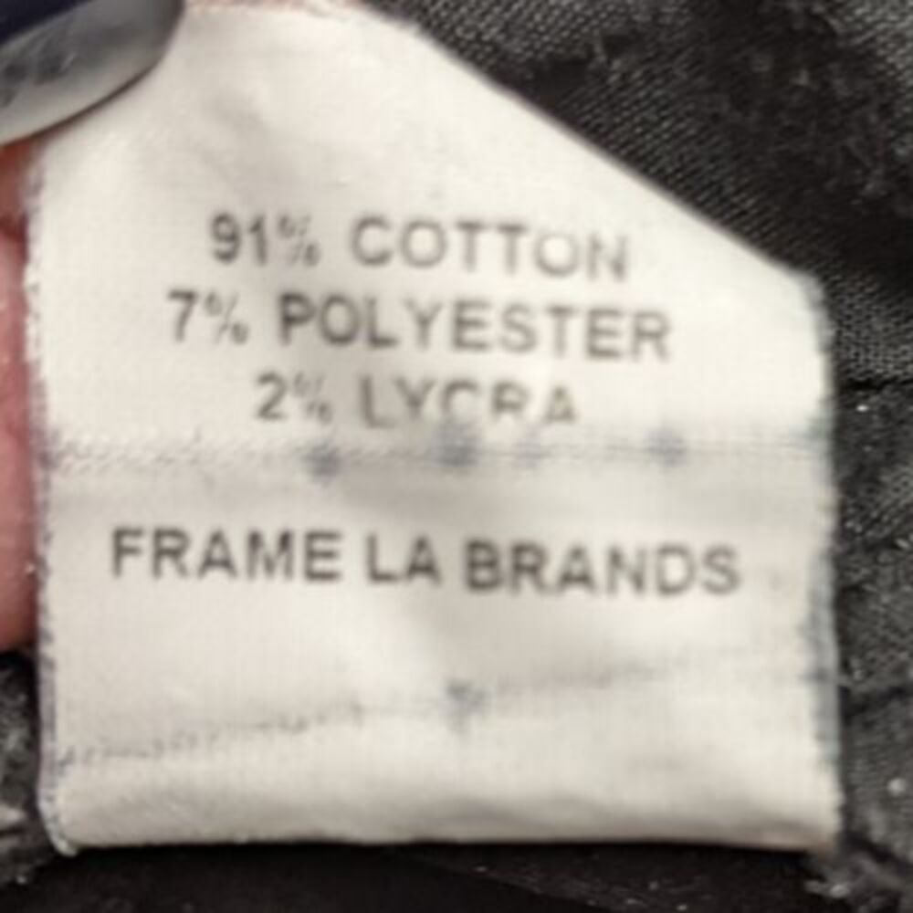 Women's Frame Denim Le Skinny de Jeanne in Film Noir (Black) Size 30 X 29 - Picture 16 of 16